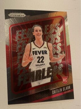 Panini Prizm Caitlin Clark Rookie Fever Card - Mint!